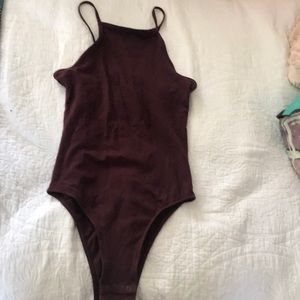 Maroon bodysuit